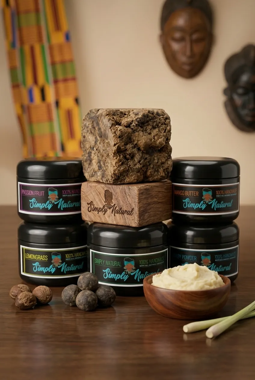 Raw shea butter harvest